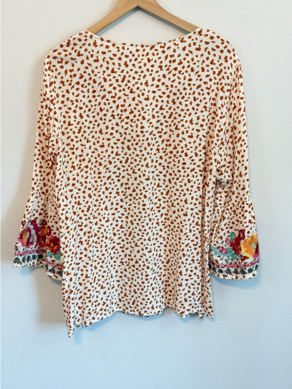 Savanna Jane Leopard-Print Tunic with Pink & Blue Embroidery - Picture 11 of 15